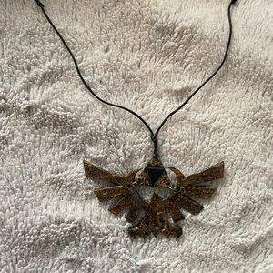Legend of Zelda Adjustable leather necklace Triforce